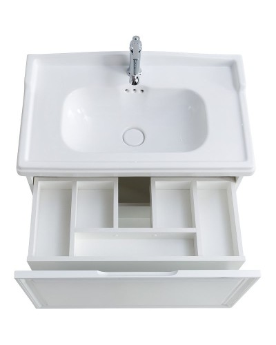 Тумба под раковину Cezares Giubileo 80 GIUBILEO-800-1C-SO-BL подвесная Bianco Lucido