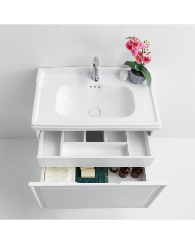 Тумба под раковину Cezares Giubileo 80 GIUBILEO-800-1C-SO-BL подвесная Bianco Lucido