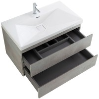 Тумба под раковину Cezares Molveno 80 MOLVENO-80-2C-SO-BET подвесная Beton