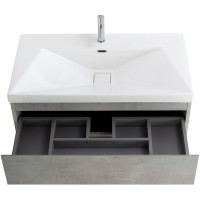 Тумба под раковину Cezares Molveno 80 MOLVENO-80-2C-SO-BET подвесная Beton