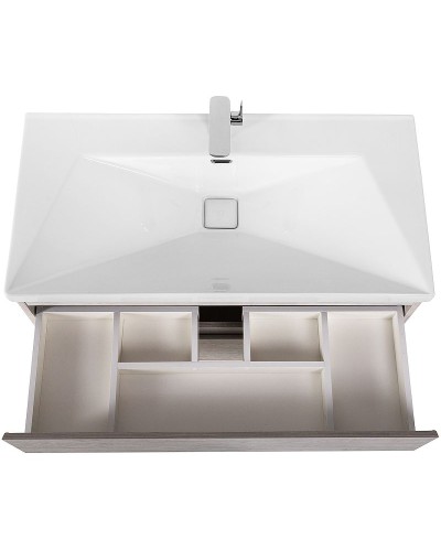 Тумба под раковину Cezares Molveno 80 MOLVENO-80-2C-SO-LB подвесная Legno Bianco