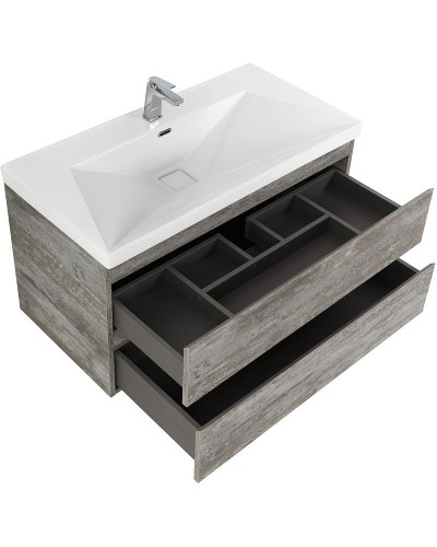 Тумба под раковину Cezares Molveno 80 MOLVENO-80-2C-SO-LG подвесная Legno Grigio