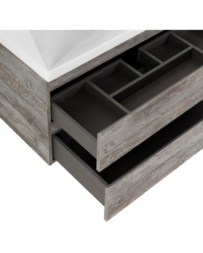 Тумба под раковину Cezares Molveno 80 MOLVENO-80-2C-SO-LG подвесная Legno Grigio