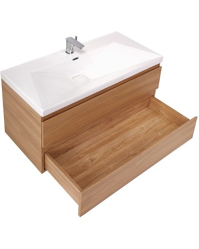 Тумба под раковину Cezares Molveno 80 MOLVENO-80-2C-SO-NC подвесная Noce Chiaro