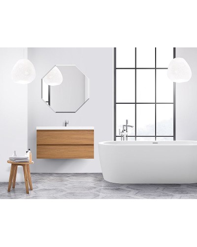 Тумба под раковину Cezares Molveno 80 MOLVENO-80-2C-SO-NC подвесная Noce Chiaro