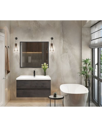 Тумба под раковину Cezares Molveno 80 MOLVENO-80-2C-SO-OSS подвесная Ossido