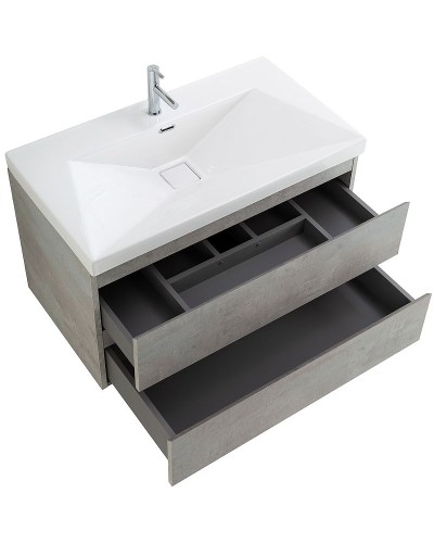 Тумба под раковину Cezares Molveno 90 MOLVENO-90-2C-SO-BET подвесная Beton
