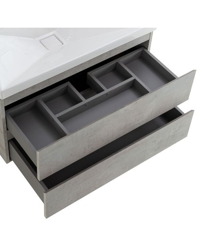 Тумба под раковину Cezares Molveno 90 MOLVENO-90-2C-SO-BET подвесная Beton