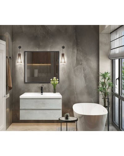 Тумба под раковину Cezares Molveno 90 MOLVENO-90-2C-SO-BET подвесная Beton