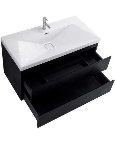 Тумба под раковину Cezares Molveno 90 MOLVENO-90-2C-SO-NR подвесная Nero