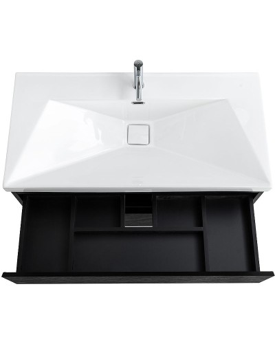 Тумба под раковину Cezares Molveno 90 MOLVENO-90-2C-SO-NR подвесная Nero