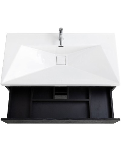 Тумба под раковину Cezares Molveno 100 MOLVENO-100-2C-SO-ANTR подвесная Antracite