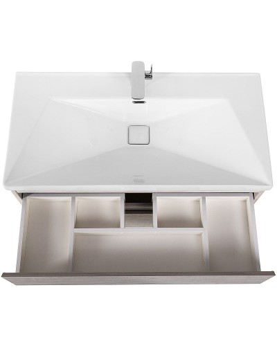 Тумба под раковину Cezares Molveno 100 MOLVENO-100-2C-SO-LB подвесная Legno Bianco