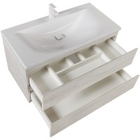 Тумба под раковину Cezares Molveno 100 MOLVENO-100-2C-SO-LB подвесная Legno Bianco