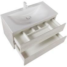 Тумба под раковину Cezares Molveno 100 MOLVENO-100-2C-SO-LB подвесная Legno Bianco