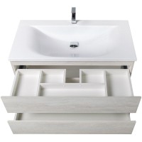 Тумба под раковину Cezares Molveno 100 MOLVENO-100-2C-SO-LB подвесная Legno Bianco