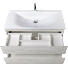 Тумба под раковину Cezares Molveno 100 MOLVENO-100-2C-SO-LB подвесная Legno Bianco