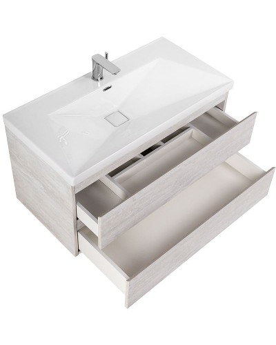 Тумба под раковину Cezares Molveno 100 MOLVENO-100-2C-SO-LB подвесная Legno Bianco