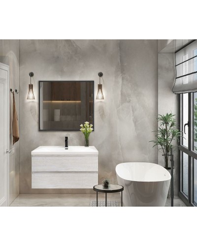 Тумба под раковину Cezares Molveno 100 MOLVENO-100-2C-SO-LB подвесная Legno Bianco