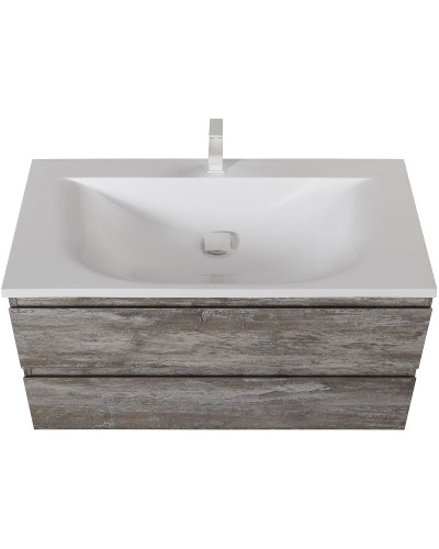 Тумба под раковину Cezares Molveno 100 MOLVENO-100-2C-SO-LG подвесная Legno Grigio