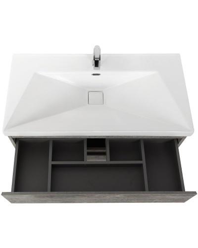 Тумба под раковину Cezares Molveno 100 MOLVENO-100-2C-SO-LG подвесная Legno Grigio