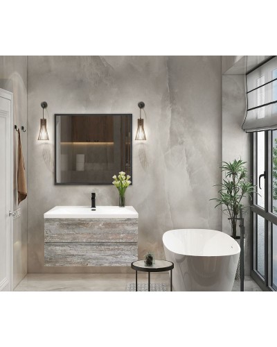 Тумба под раковину Cezares Molveno 100 MOLVENO-100-2C-SO-LG подвесная Legno Grigio