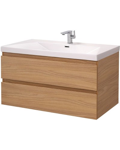 Тумба под раковину Cezares Molveno 100 MOLVENO-100-2C-SO-NC подвесная Noce Chiaro