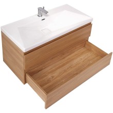 Тумба под раковину Cezares Molveno 100 MOLVENO-100-2C-SO-NC подвесная Noce Chiaro