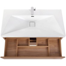 Тумба под раковину Cezares Molveno 100 MOLVENO-100-2C-SO-NC подвесная Noce Chiaro