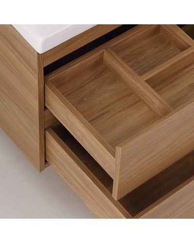 Тумба под раковину Cezares Molveno 100 MOLVENO-100-2C-SO-NC подвесная Noce Chiaro