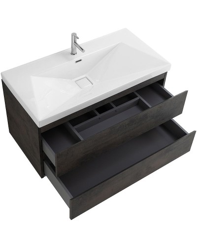 Тумба под раковину Cezares Molveno 100 MOLVENO-100-2C-SO-OSS подвесная Ossido