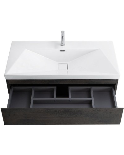Тумба под раковину Cezares Molveno 100 MOLVENO-100-2C-SO-OSS подвесная Ossido