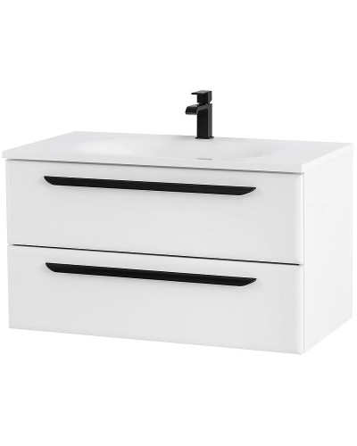 Тумба под раковину Cezares Eco 75 ECO-750-2C-SO-BL подвесная Bianco Lucido