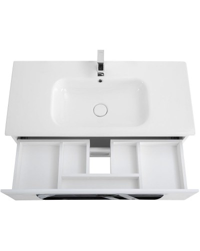 Тумба под раковину Cezares Eco-Cer 80 ECO-CER-800-2C-SO-BL подвесная Bianco Lucido