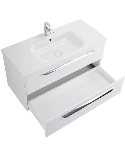 Тумба под раковину Cezares Eco-Cer 80 ECO-CER-800-2C-SO-BO подвесная Bianco Opaco