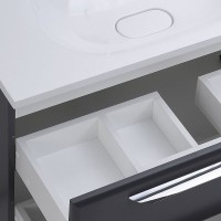 Тумба под раковину Cezares Eco 90 ECO-900-2C-SO-GR-P подвесная Grafito