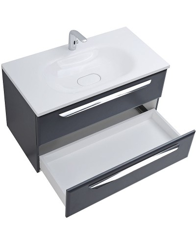Тумба под раковину Cezares Eco 75 ECO-750-2C-SO-GR-P подвесная Grafito