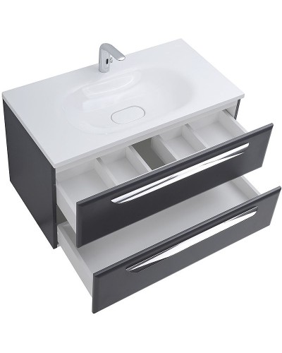 Тумба под раковину Cezares Eco 75 ECO-750-2C-SO-GR-P подвесная Grafito