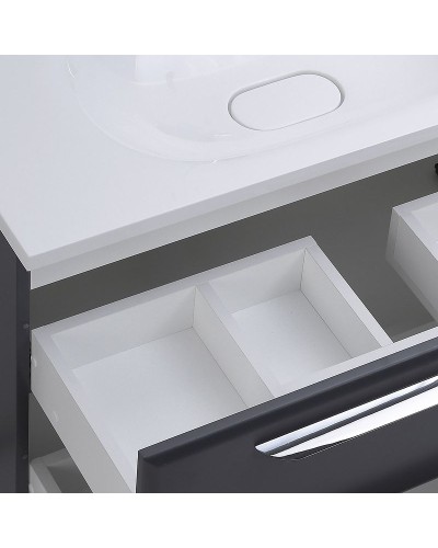 Тумба под раковину Cezares Eco 75 ECO-750-2C-SO-GR-P подвесная Grafito