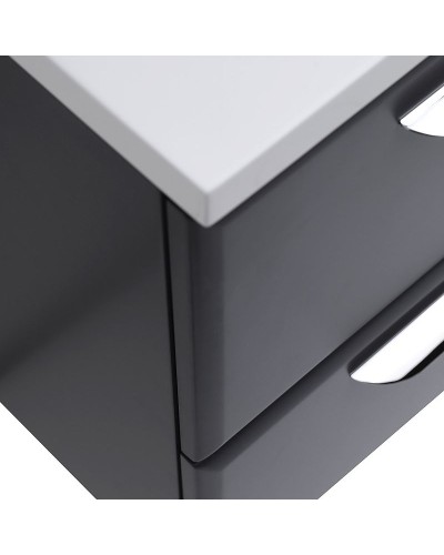 Тумба под раковину Cezares Eco 75 ECO-750-2C-SO-GR-P подвесная Grafito