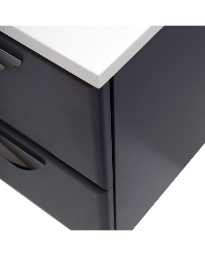 Тумба под раковину Cezares Eco 75 ECO-750-2C-SO-GR-P подвесная Grafito