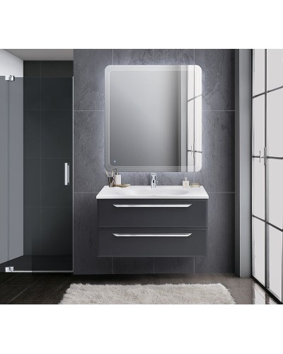 Тумба под раковину Cezares Eco 75 ECO-750-2C-SO-GR-P подвесная Grafito