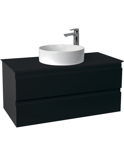 Тумба под раковину Jacob Delafon Madeleine 100 EB2084-J53 подвесная Черная матовая