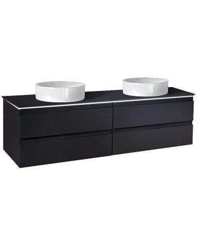 Тумба под раковину Jacob Delafon Madeleine 120 EB2085-J53 подвесная Черная матовая