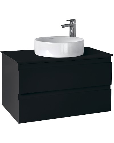 Тумба под раковину Jacob Delafon Madeleine 80 EB2083-J53 подвесная Черная матовая