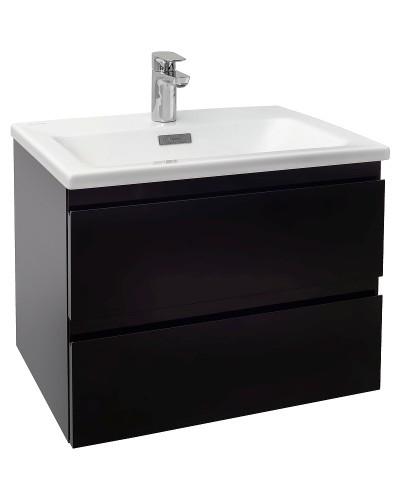 Тумба под раковину Jacob Delafon Madeleine 60 EB2052-J53 подвесная Черная матовая