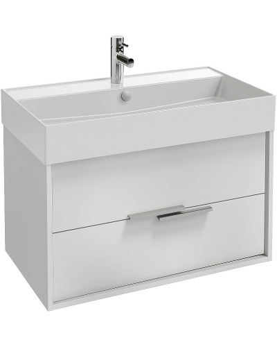 Тумба под раковину Jacob Delafon Vivienne 80 EB1667-J5-J5 подвесная Белая глянцевая