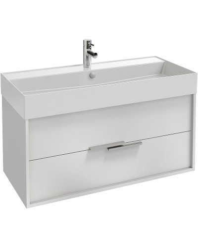 Тумба под раковину Jacob Delafon Vivienne 100 EB1668-J5-J5 подвесная Белая глянцевая