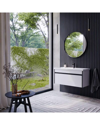 Тумба под раковину Aqwella Urban 100 URB0110W подвесная Белая