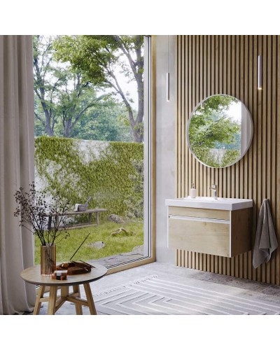 Тумба под раковину Aqwella Urban 80 URB0108DD подвесная Дуб Давос